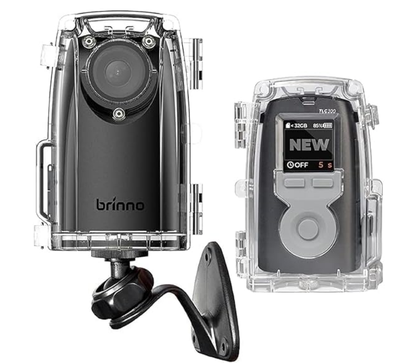Brinno BCC300シリーズのタイムラプスカメラと防水ハウジング